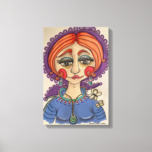 Lienzo Retrato Caprichoso (Anverso)