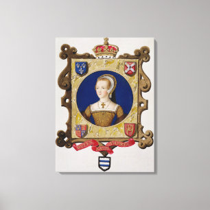 Lienzo Retrato de 1512-48) 6tas reinas de Catherine Parr