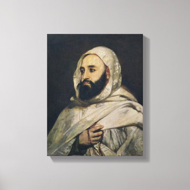 Lienzo Retrato de Abd el-Kader (Anverso)