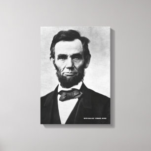 Lienzo Retrato de Abraham Lincoln - Con Malice hacia Ning