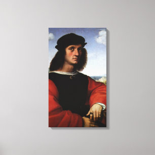 Lienzo Retrato de Agnolo Doni por Rafael Sanzio
