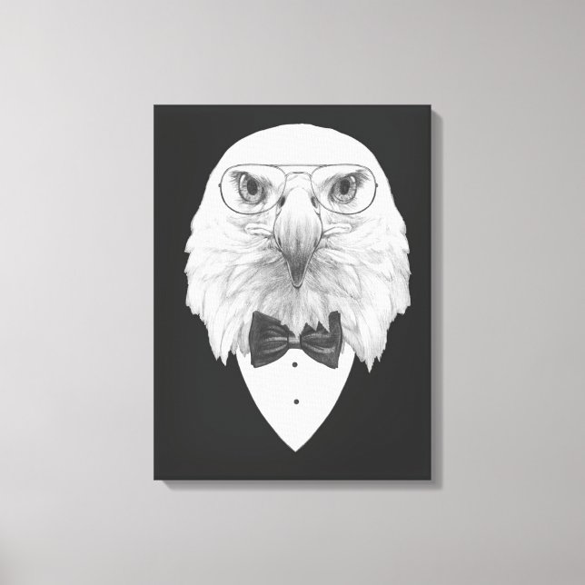 Lienzo Retrato de águila elegante (Anverso)