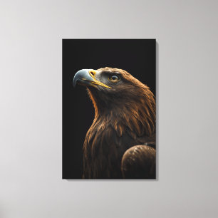 Lienzo Retrato de Águila Majestuosa, Fuerza y Confianza R