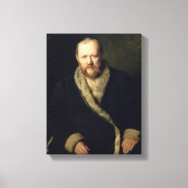 Lienzo Retrato de Aleksandr Ostrovsky 1871 (Anverso)