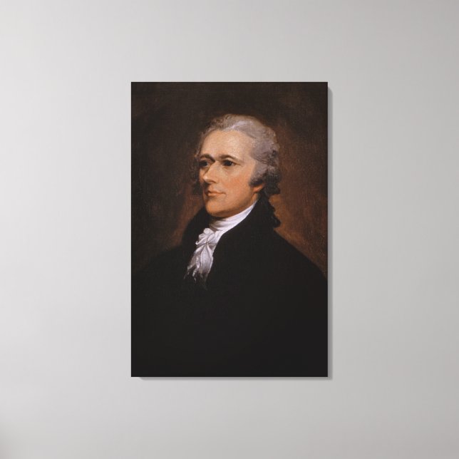 Lienzo Retrato de Alexander Hamilton por John Trumbull (Anverso)