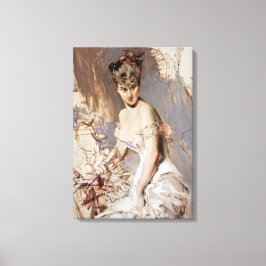 Lienzo Retrato de Alice Regnault (por Giovanni Boldini)
