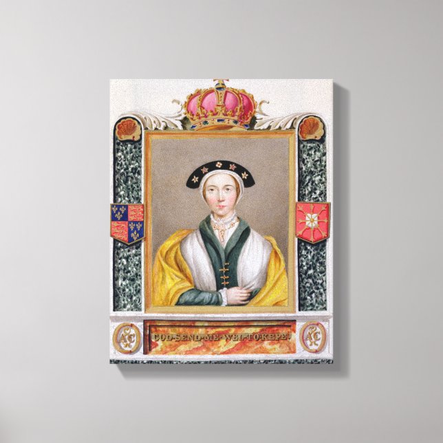 Lienzo Retrato de Ana de Cleves (1515-57) 4ª Reina de (Anverso)