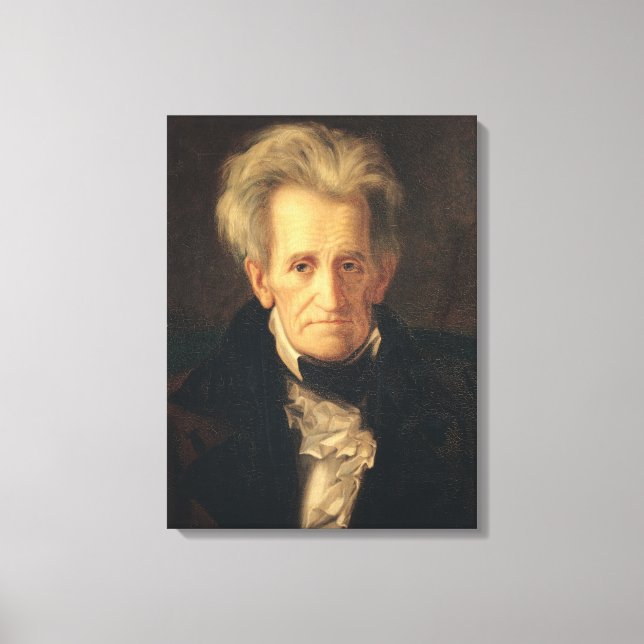 Lienzo Retrato de Andrew Jackson (Anverso)