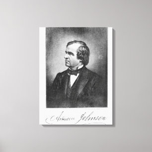 Lienzo Retrato de Andrew Johnson