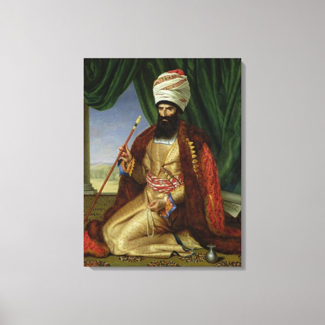 Lienzo Retrato de Asker-Khan, Embajador de Persia (Anverso)