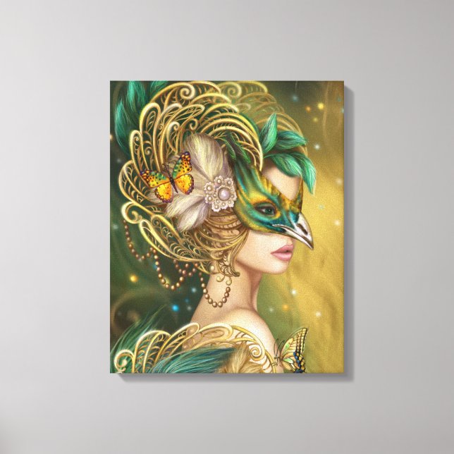 Lienzo Retrato de ave canvas Fantasy Woman (Anverso)