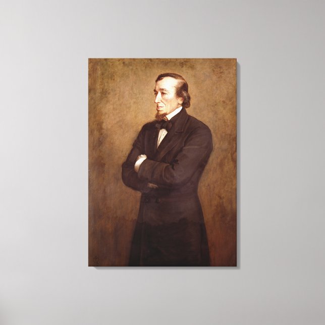 Lienzo Retrato de Benjamin Disraeli (Anverso)