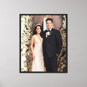 Lienzo Retrato de boda de foto completa personalizado
