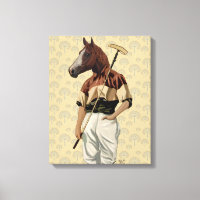 Retrato de caballo de polo
