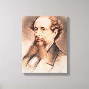 Lienzo Retrato de Charles Dickens, 1869