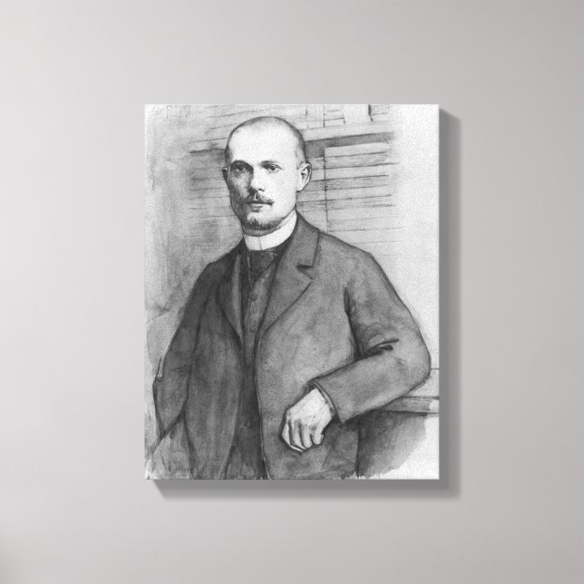 Lienzo Retrato de Charles Peguy (Anverso)