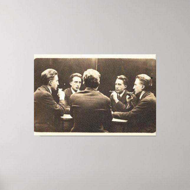 Lienzo Retrato de cinco vías de tela estirada de Duchamp (Anverso)