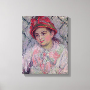 Lienzo Retrato de Claude Monet el de Blanche Hoschede