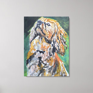 Lienzo Retrato de Cocker Spaniel Dorado