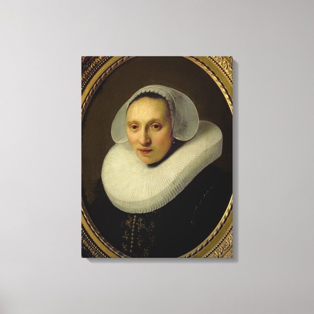 Lienzo Retrato de Cornelia Pronck, esposa de Albert Cuype (Anverso)