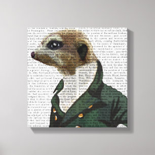 Lienzo Retrato de Dandy Meerkat