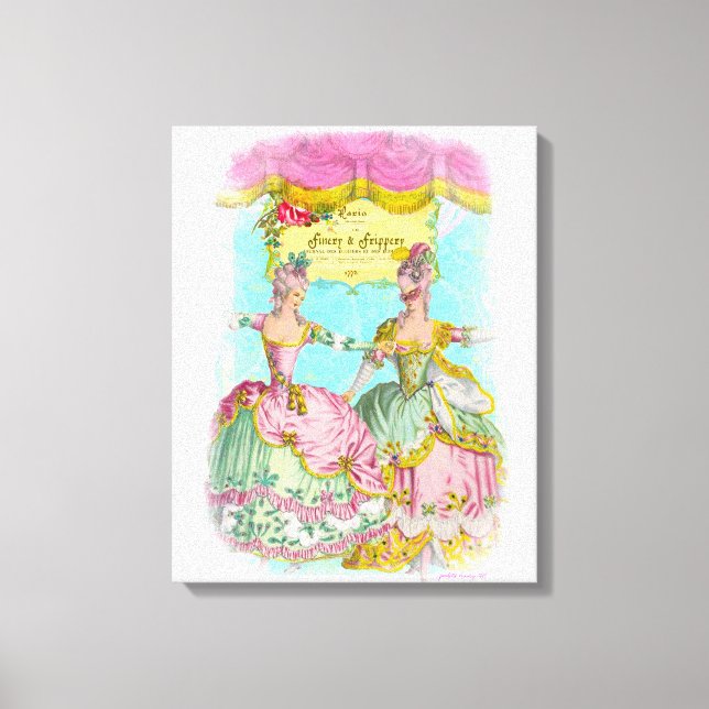 Lienzo Retrato de danza de Finery y Frippery Little Marie (Anverso)