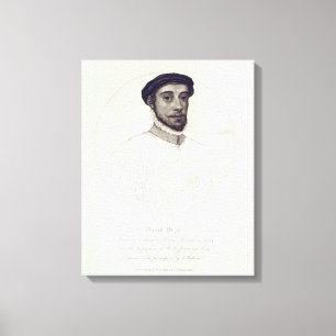 Lienzo Retrato de David Rizio, una original pintada