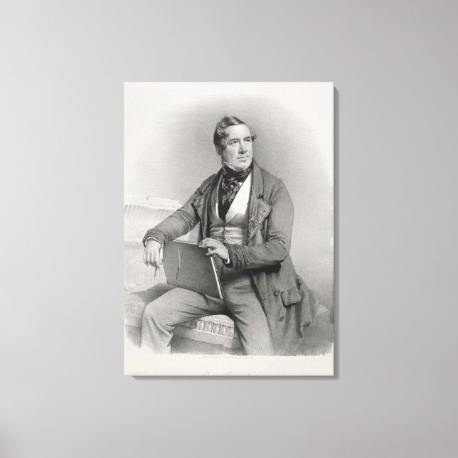 Lienzo Retrato de David Roberts (1796-1864) portada (Anverso)