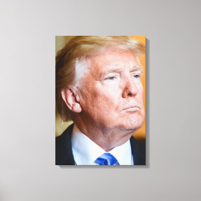 Lienzo Retrato de Donald Trump (Anverso)