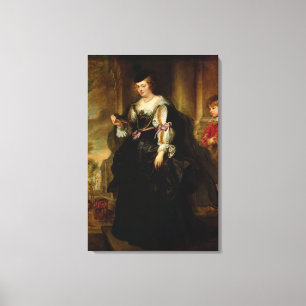 Lienzo Retrato de Elena Fourment con un coche, c.1639