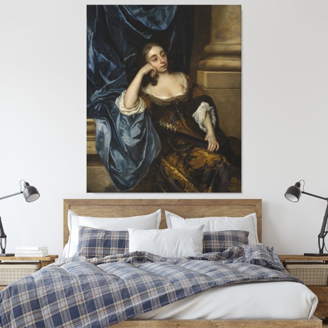 Lienzo Retrato de Elizabeth Capel, condesa de Carnarvon (Insitu(Dormitorio))