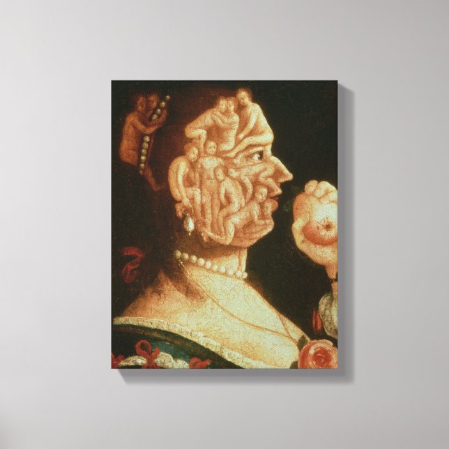 Lienzo Retrato de Eva (petróleo) (Anverso)