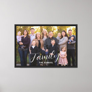 Lienzo Retrato de familia personalizado en gran formato d