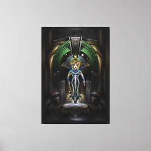 Lienzo Retrato De Fantasía Fractal De La Majestad De Tril