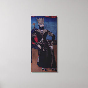 Lienzo Retrato de Fath-Ali, Shah de Irán,