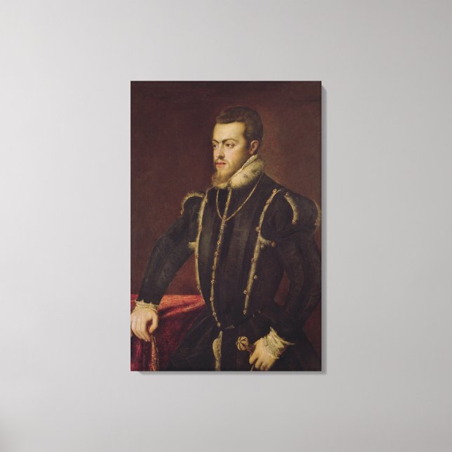 Lienzo Retrato de Felipe II de España (Anverso)