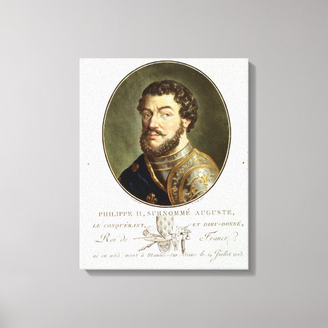 Lienzo Retrato de Felipe II, llamado Agustus, Rey de Fr (Anverso)
