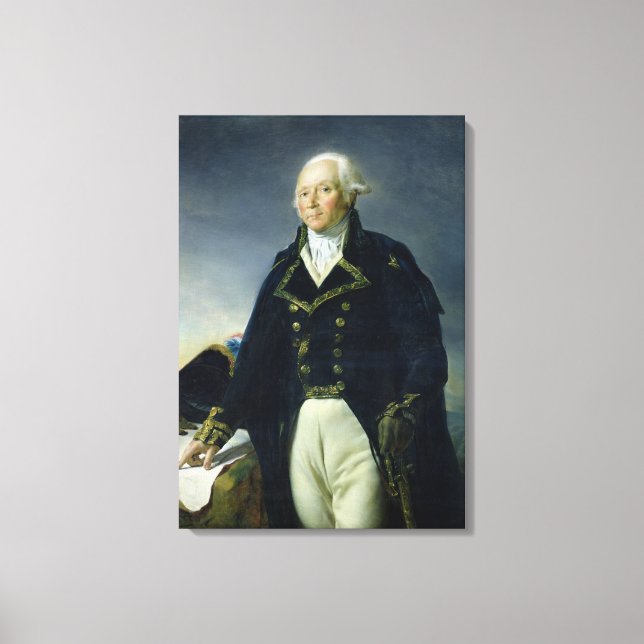 Lienzo Retrato de Francois-Christophe Kellermann (Anverso)