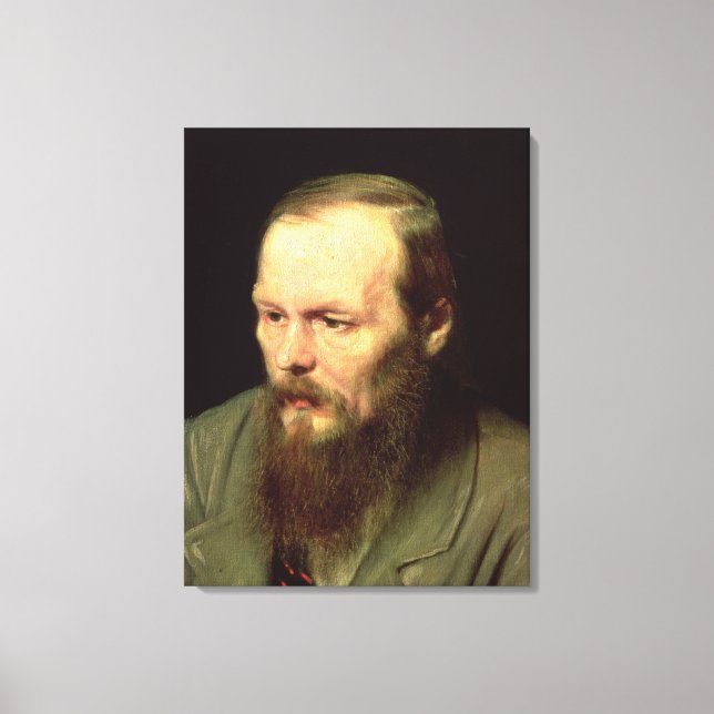 Lienzo Retrato de Fyodor Dostoyevsky 1872 (Anverso)