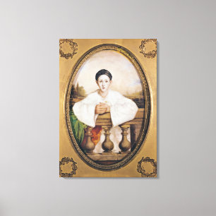 Lienzo Retrato de Gaspar Deburau como Pierrot, c.1815