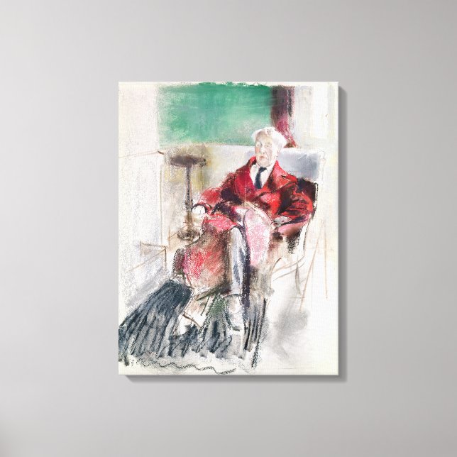 Lienzo Retrato de George Moore c.1920 (Anverso)