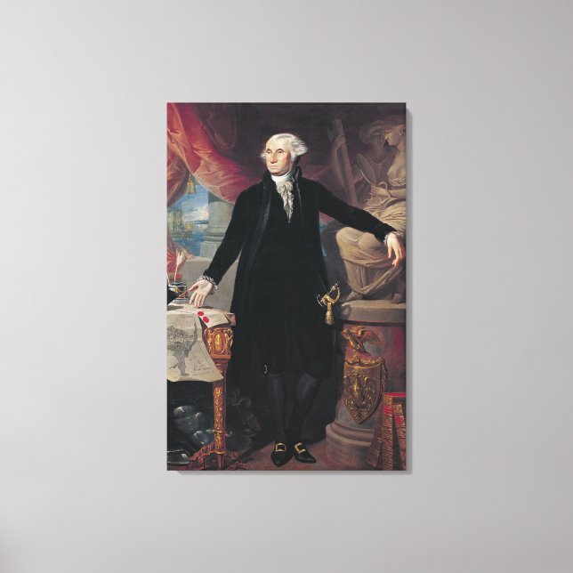 Lienzo Retrato de George Washington, 1796 (Anverso)