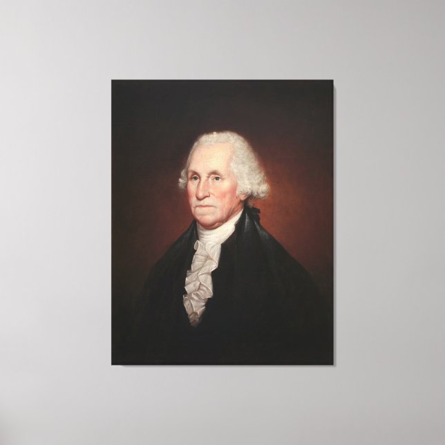 Lienzo Retrato de GEORGE WASHINGTON de Rembrandt Peale (Anverso)