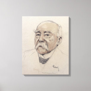 Lienzo Retrato de Georges Clemenceau