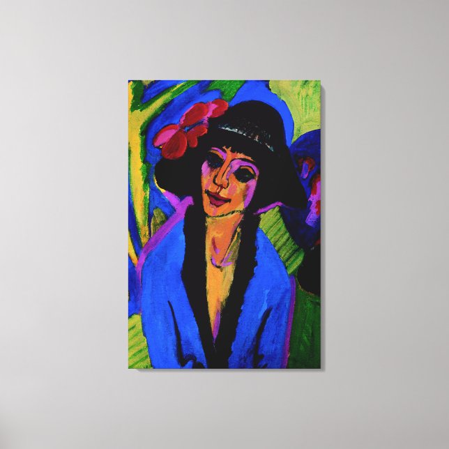 Lienzo "Retrato de Gerda" Obra maestra c1914 (Anverso)