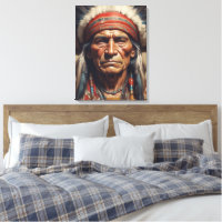 Retrato de Geronimo Jefe de la India