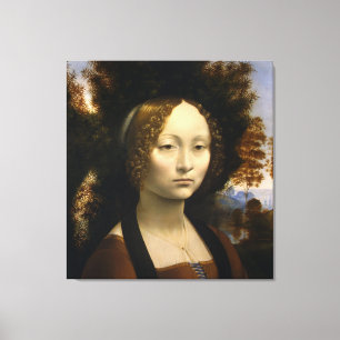 Lienzo Retrato de Ginevra de Benci de Leonardo da Vinci