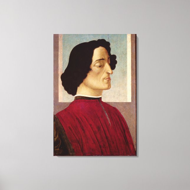 Lienzo Retrato de Giuliano de' Medici c.1480 (Anverso)