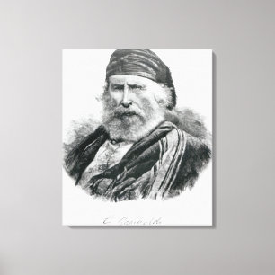 Lienzo Retrato de Giuseppe Garibaldi