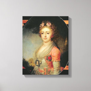Lienzo Retrato de grande duquesa Alexandra, c.1798